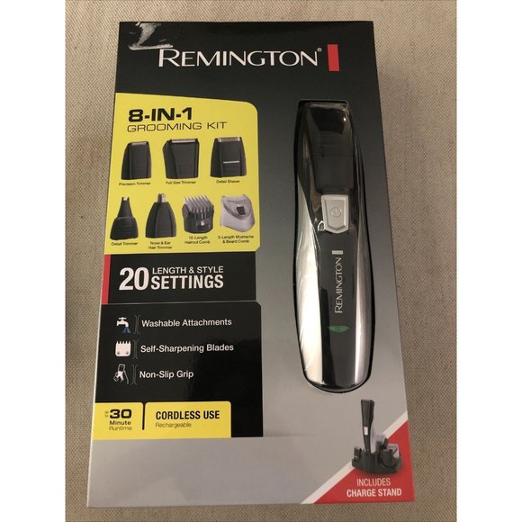 Remington 8-In-1 Grooming Kit Rechargeable Cordless 20 Length & Style Settings - Picture 2 of 8
